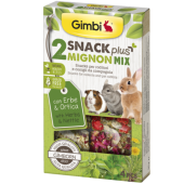 Лакомство за гризачи GIMBI SNACK PLUS MIGNON MIX 2 WITH HERBS AND NETTLE 50гр. снакс с билки и коприва